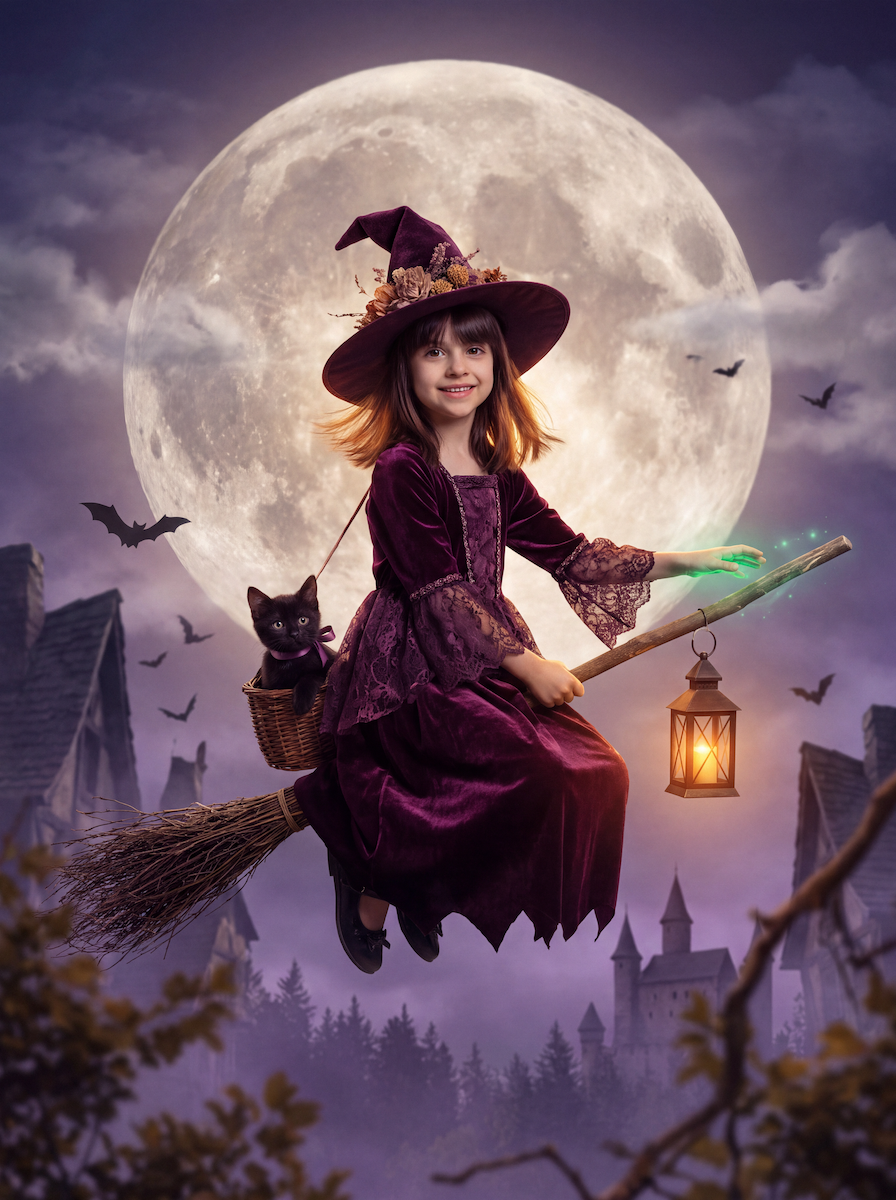 Moonlit Witch Flight