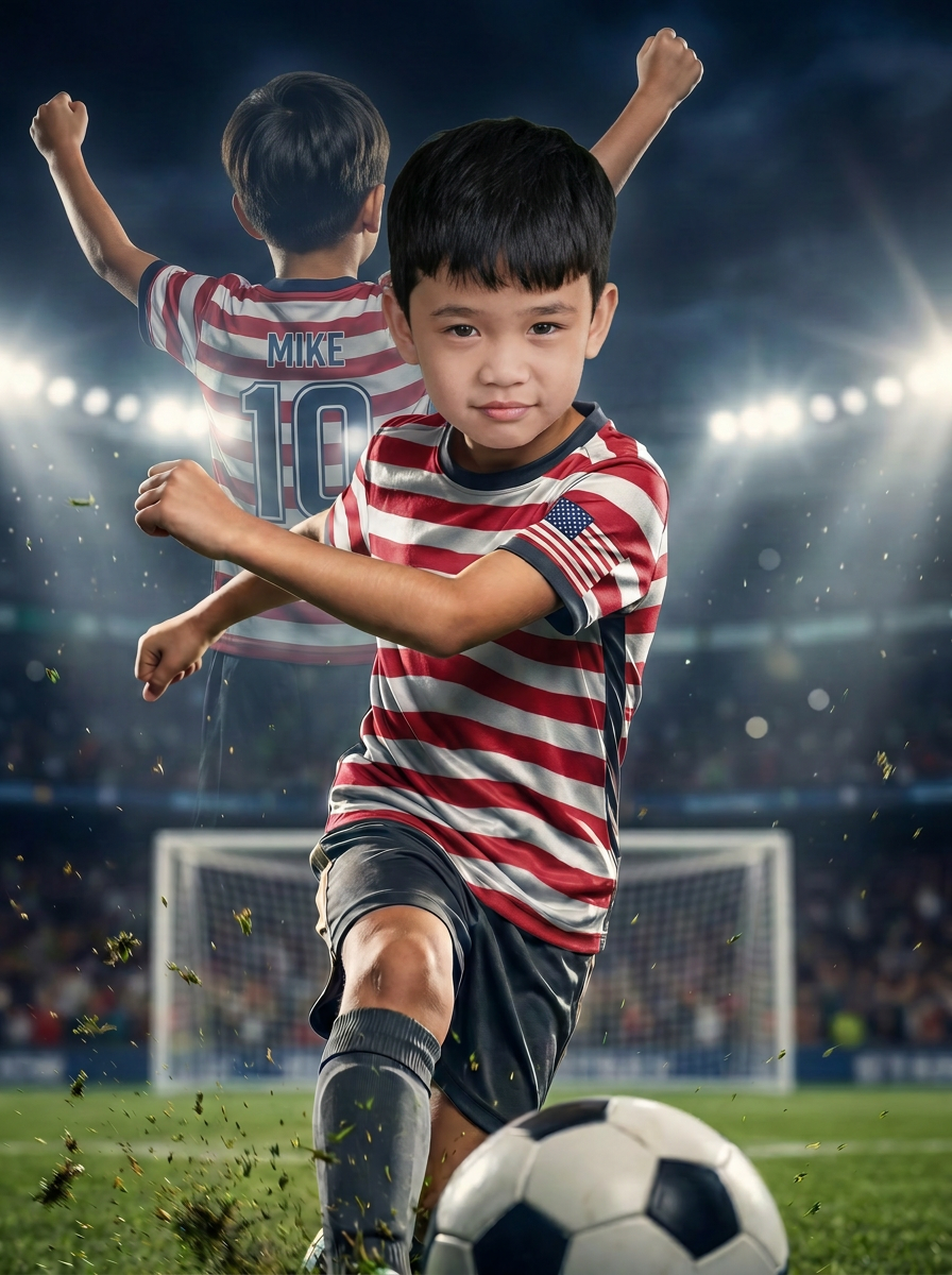 Team USA Soccer Star (with Custom Name!)