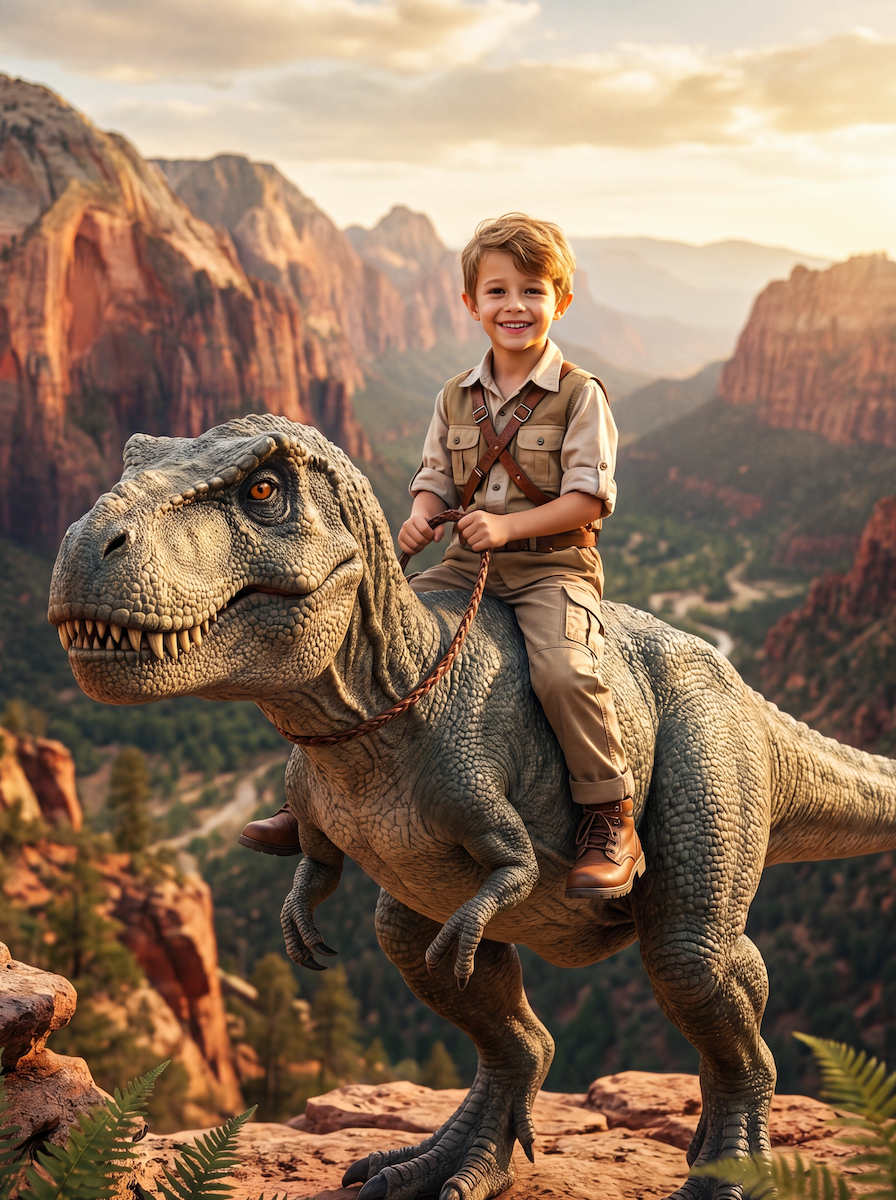 The Dino Rider in the Canyons (New Edition)