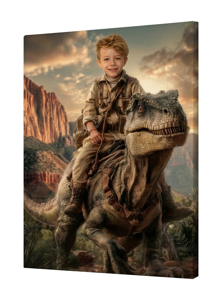 The Dino Rider in the Canyons