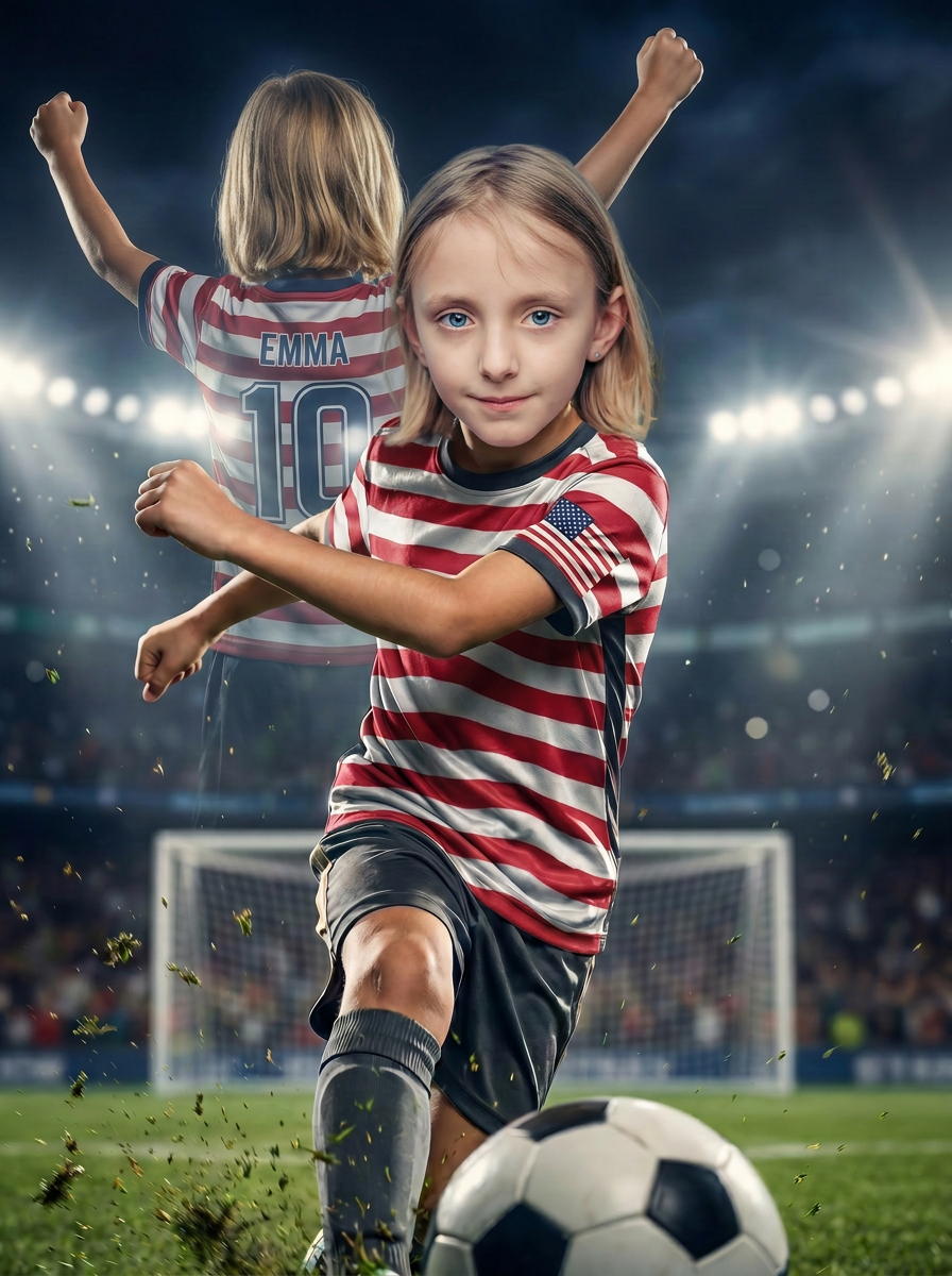 Team USA Soccer Star (with Custom Name!)